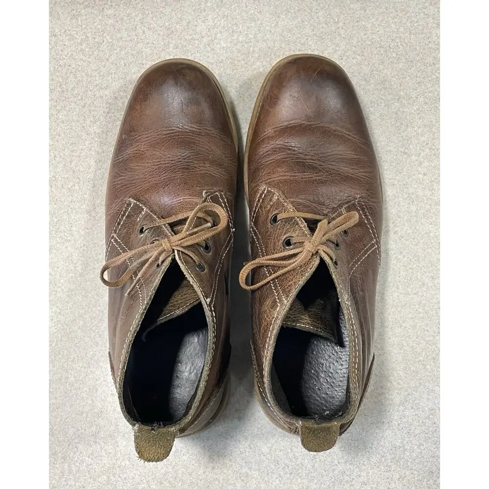 Bed Stu Brown Leather Ankle Boots Men’s Size 8/EUR 41 Casual Lace Up Chukka Shoe